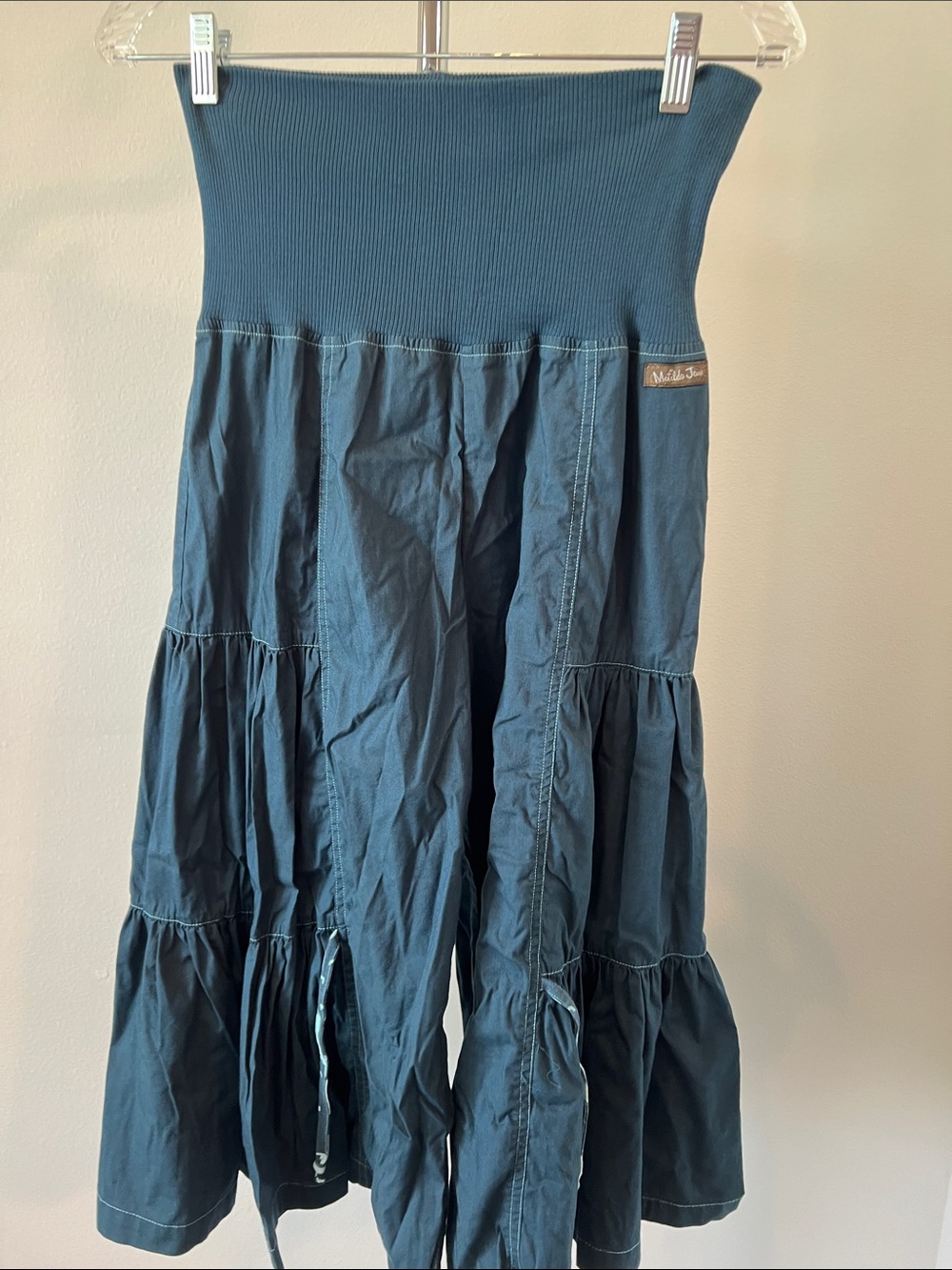 Matilda Jane Teal Tiered Maxi Skirt